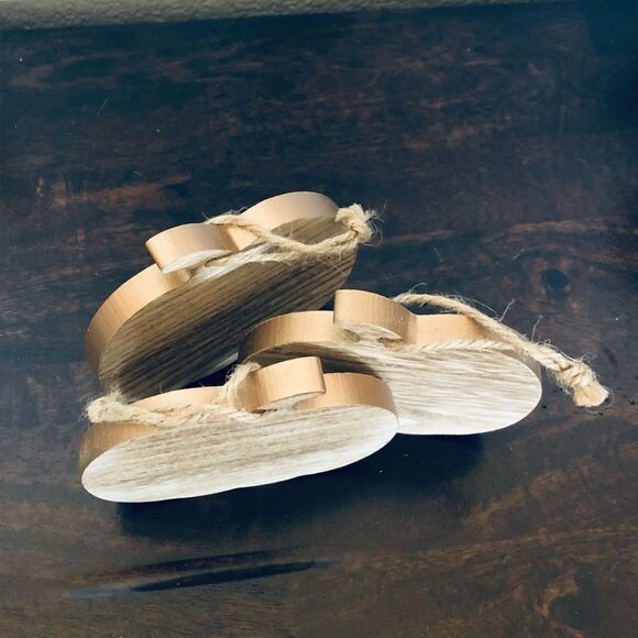 Fall Autumn Halloween Wooden Farmhouse Pumpkin Ornaments Set - Picture 3 of 3